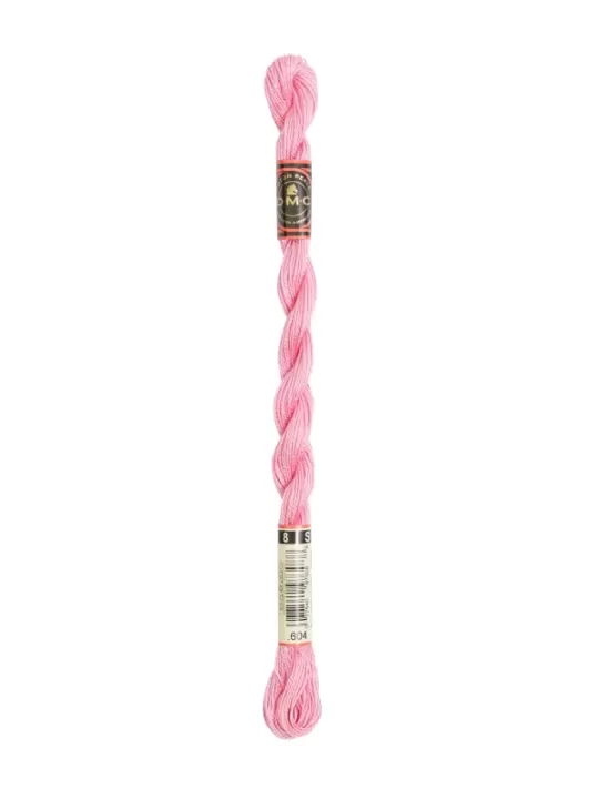 DMC Coton Perlé N° 8 (Art. 116) 604 Jacinthe rose