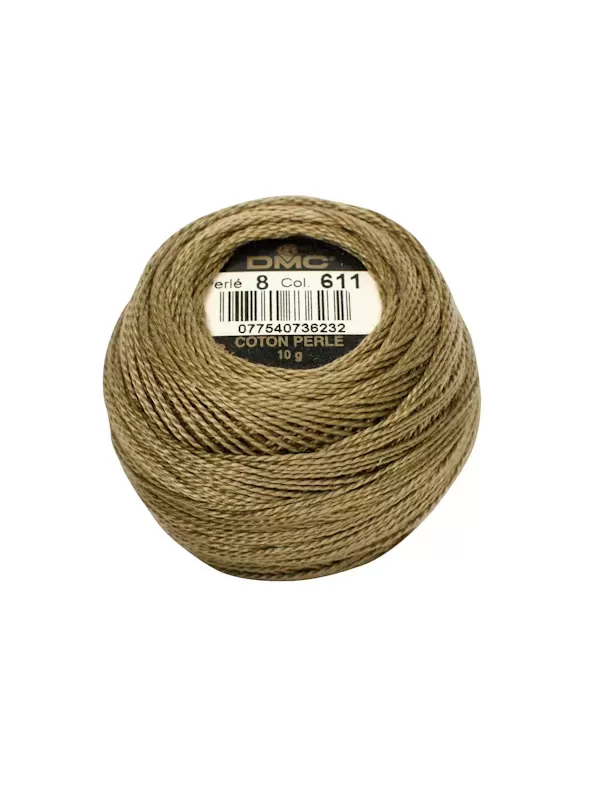 DMC Coton Perlé N° 8 (Art. 116) 611 Sisal
