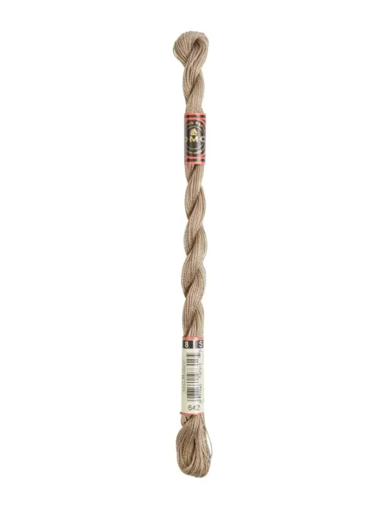 DMC Coton Perlé N° 8 (Art. 116) 642 Gris terre d'ombre