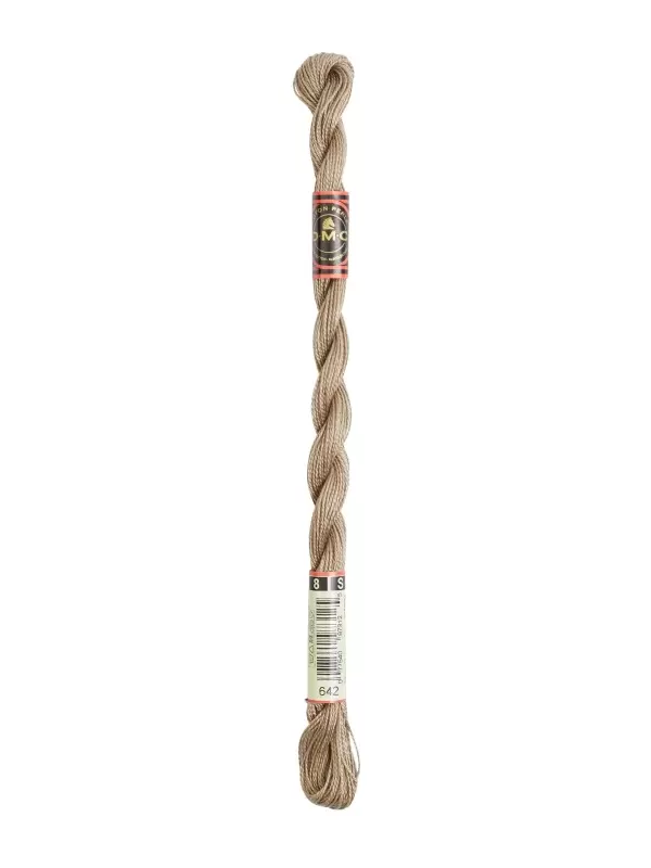 DMC Coton Perlé N° 8 (Art. 116) 642 Gris terre d'ombre