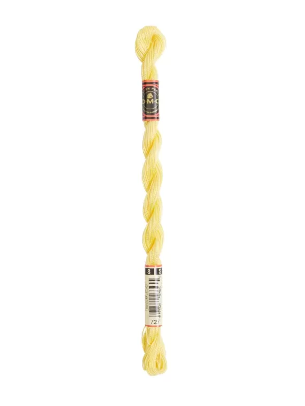 DMC Coton Perlé N° 8 (Art. 116) 727 Jaune primevère