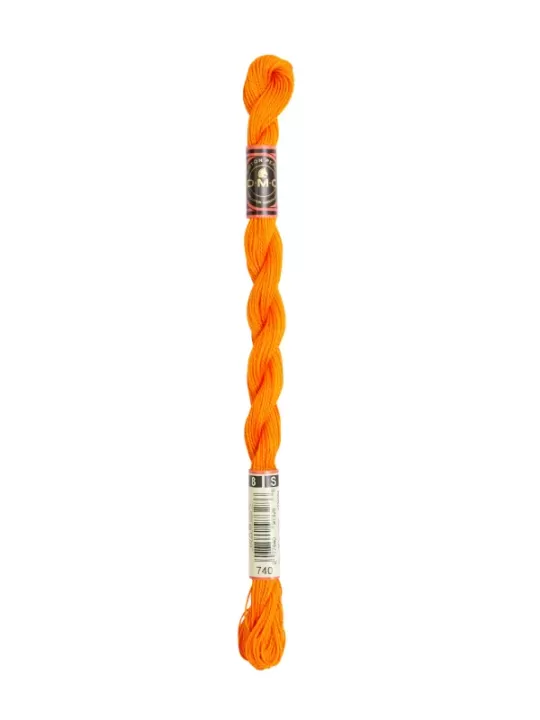 DMC Coton Perlé N° 8 (Art. 116) 740 Orange