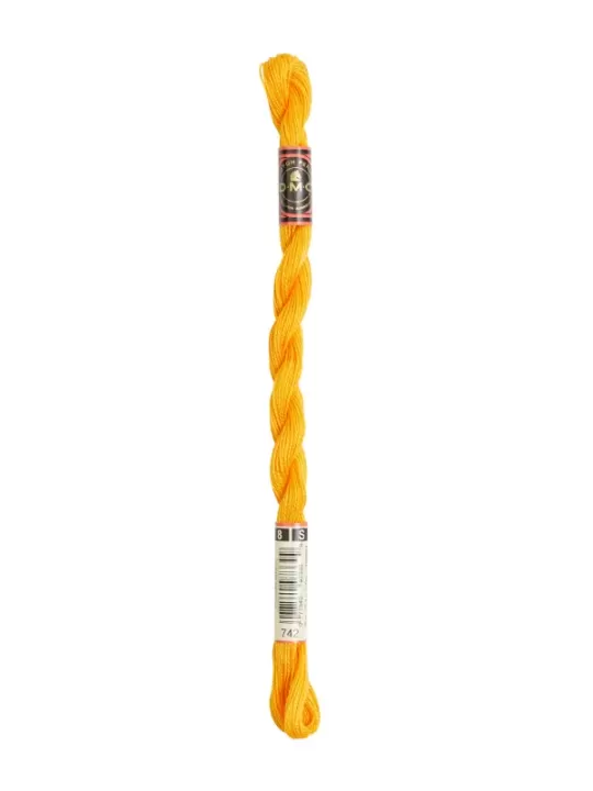 DMC Coton Perlé N° 8 (Art. 116) 742 Clémentine
