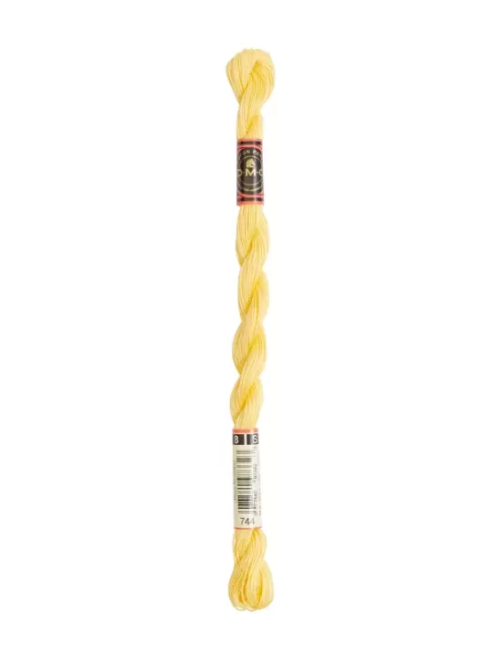 DMC Coton Perlé N° 8 (Art. 116) 744 Jaune pamplemousse