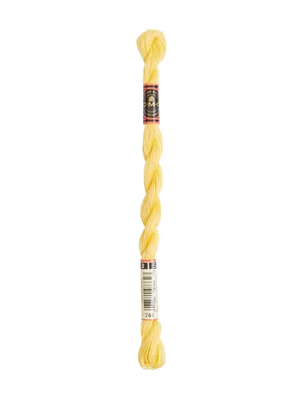 DMC Coton Perlé N° 8 (Art. 116) 744 Jaune pamplemousse