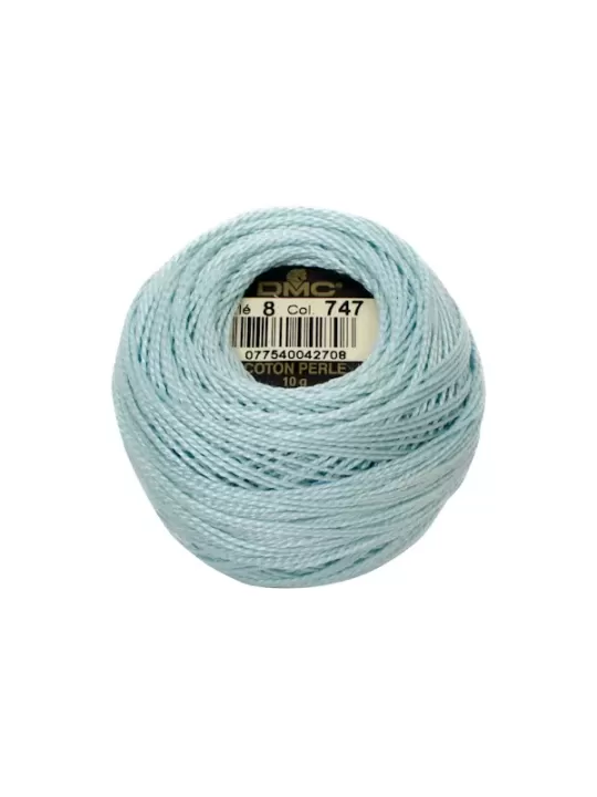 DMC Coton Perlé N° 8 (Art. 116) 747 Brume de mer bleue