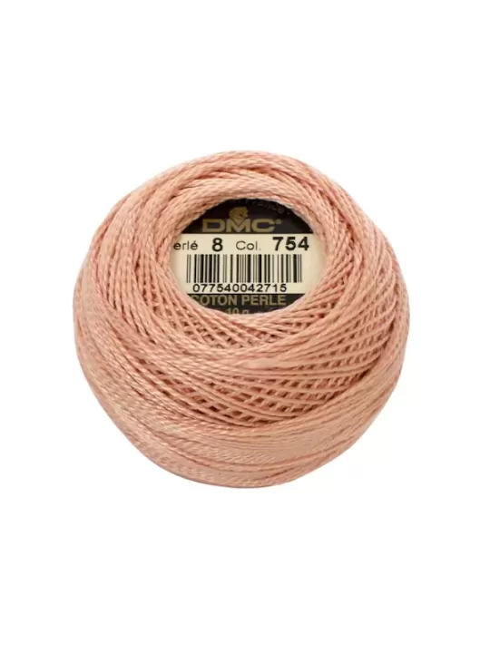 DMC Coton Perlé N° 8 (Art. 116) 754 Beige rosé