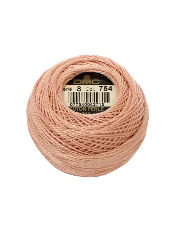 DMC Coton Perlé N° 8 (Art. 116) 754 Beige rosé