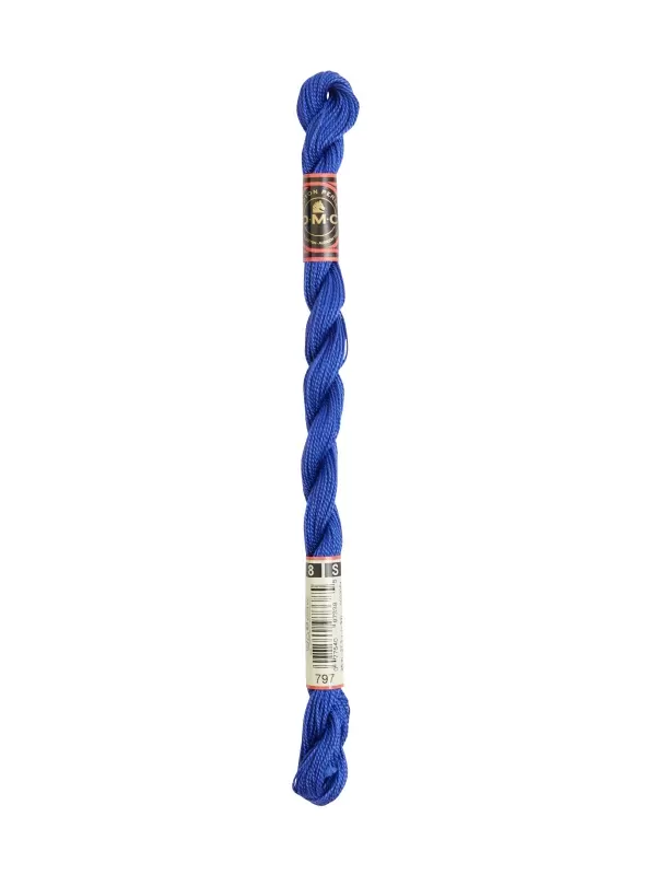 DMC Coton Perlé N° 8 (Art. 116) 797 Bleu de France
