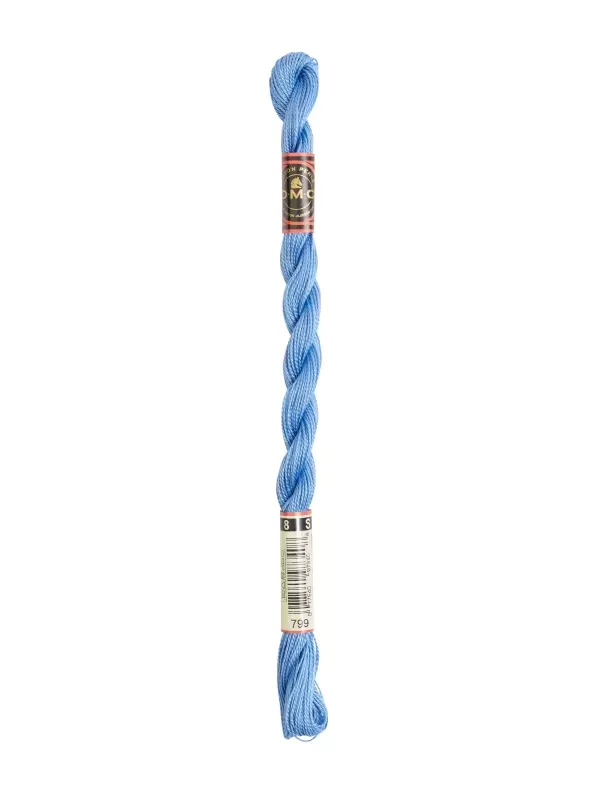 DMC Coton Perlé N° 8 (Art. 116) 799 Bleu horizon
