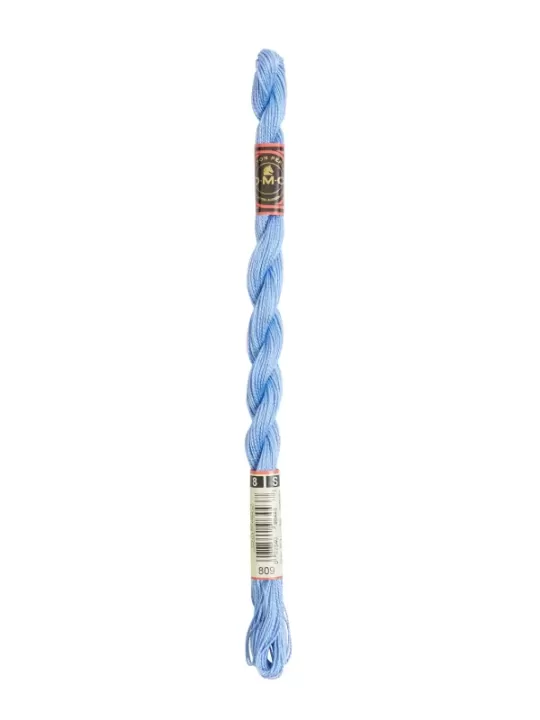 DMC Coton Perlé N° 8 (Art. 116) 809 Bleu tendre