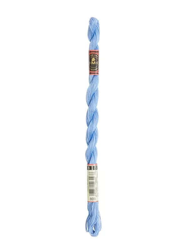 DMC Coton Perlé N° 8 (Art. 116) 809 Bleu tendre