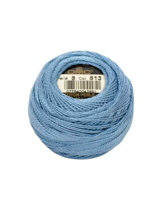 DMC Coton Perlé N° 8 (Art. 116) 813 Bleu gauloise