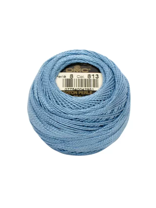 DMC Coton Perlé N° 8 (Art. 116) 813 Bleu gauloise