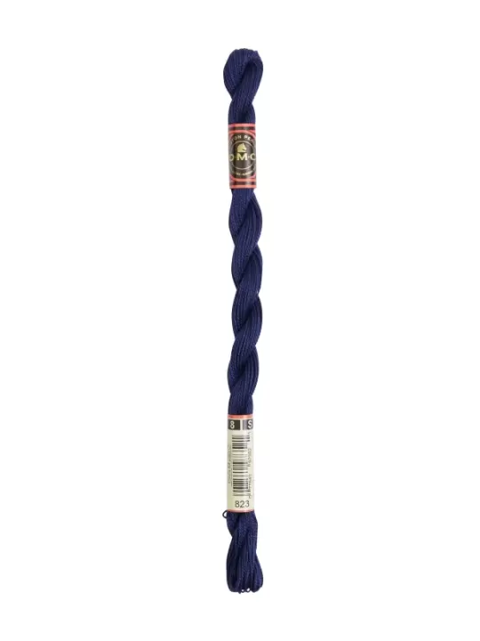 DMC Coton Perlé N° 8 (Art. 116) 823 Bleu myrtille