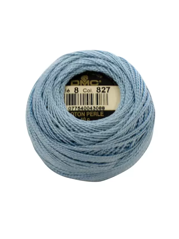 DMC Coton Perlé N° 8 (Art. 116) 827 Bleu myosotis