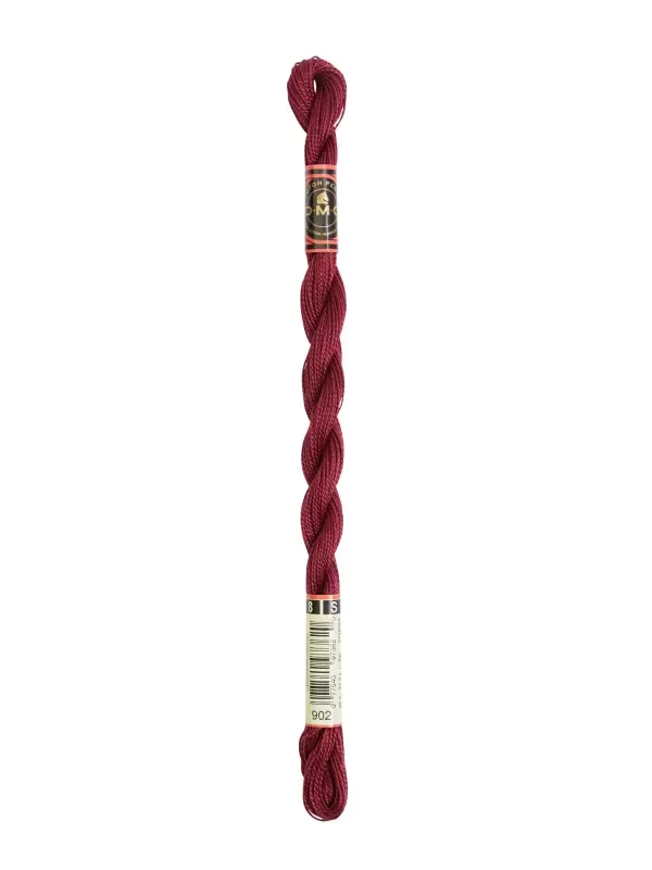 DMC Coton Perlé N° 8 (Art. 116) 902 Grenat