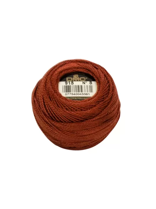 DMC Coton Perlé N° 8 (Art. 116) 918 Brun palissandre