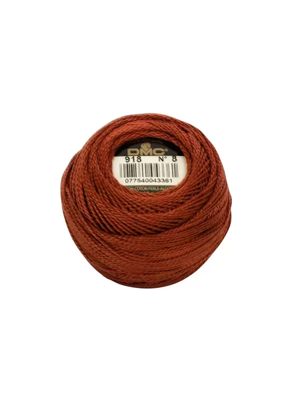 DMC Coton Perlé N° 8 (Art. 116) 918 Brun palissandre