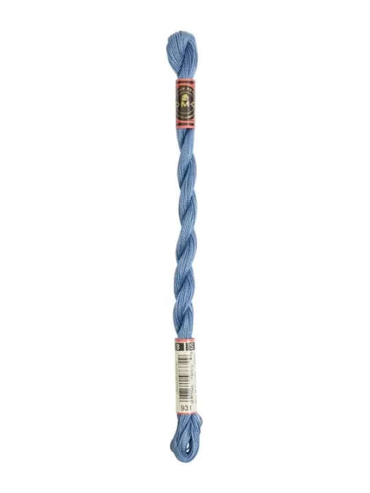 DMC Coton Perlé N° 8 (Art. 116) 931 Bleu gris