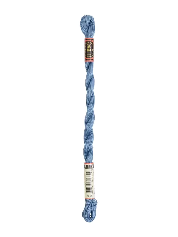 DMC Coton Perlé N° 8 (Art. 116) 931 Bleu gris