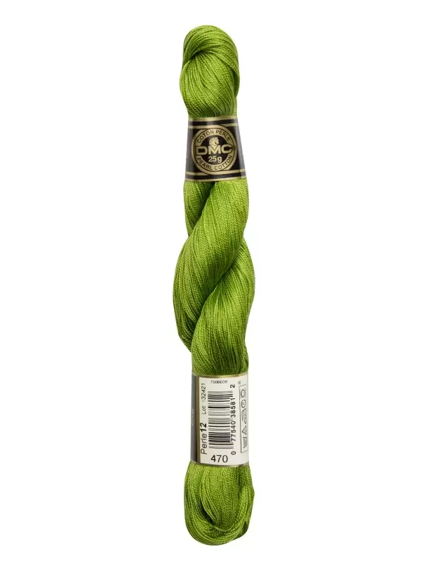 DMC Coton Perlé Spécial Hardanger N° 8 (Art. 115EA) 470 Vert olive